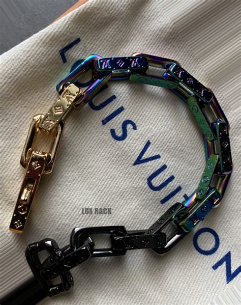 lv monogram colors chain bracelet|louis vuitton monogram chain.